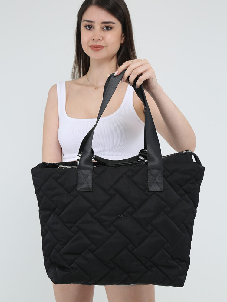 Bondit Siyah Omuz Çantası